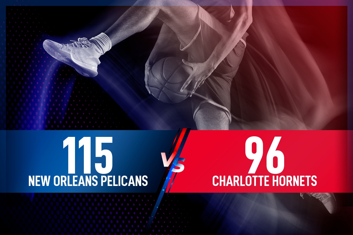 New Orleans Pelicans - Charlotte Hornets: Resultado, resumen y estadísticas en directo del partido de la NBA