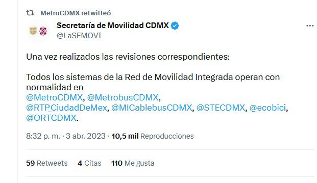 sismo metro cdmx - 3 de abril 
sismo protocolo metro