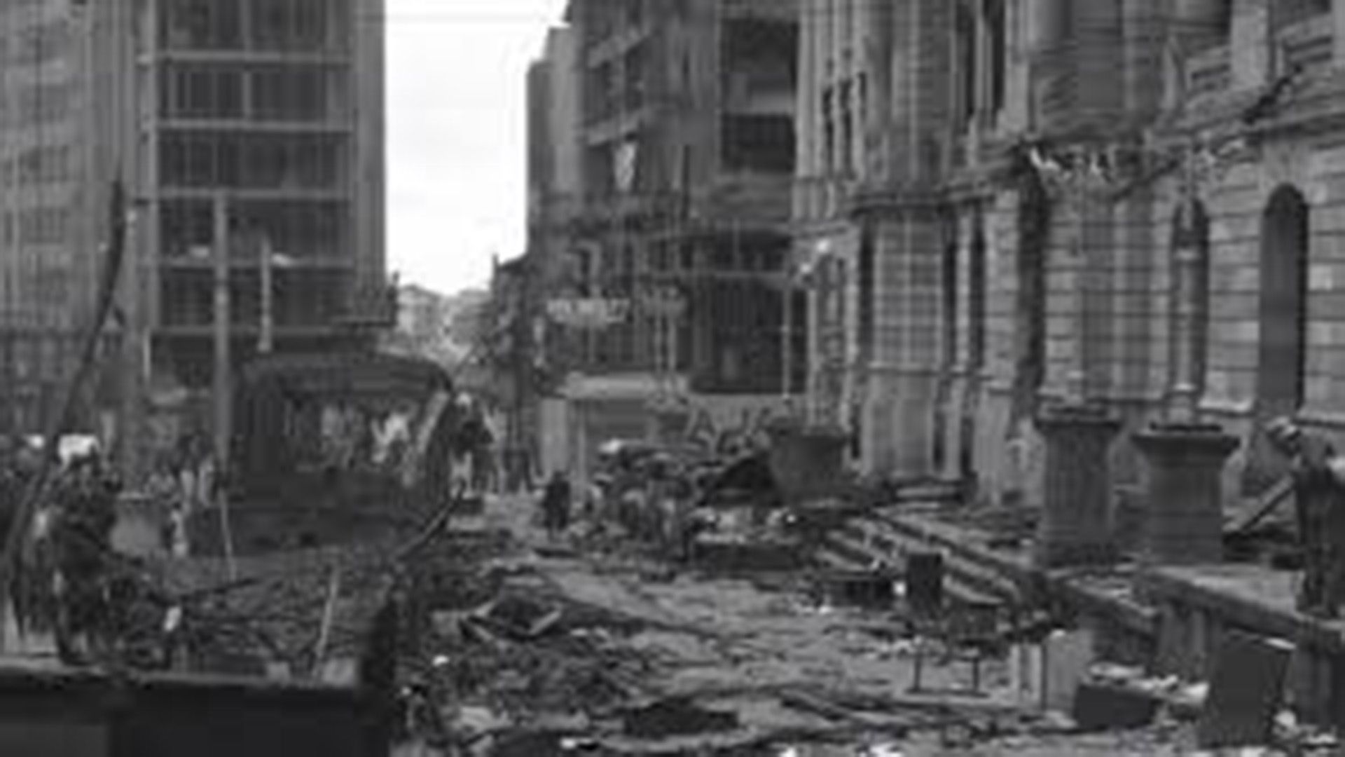 Las calles de Bogotá fueron destruidas en el marco de El Bogotazo